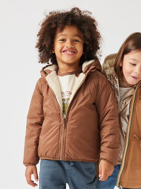 Parka garçon 3 en 1 blouson amovible bleu grisé+kaki+lichen+Marine grisé+noix de pécan - vertbaudet enfant 