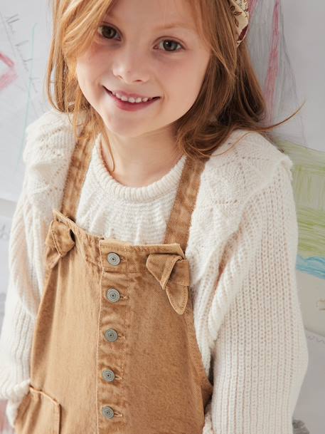 Salopette style charpentier fille taupe - vertbaudet enfant 