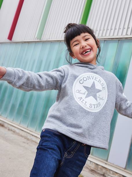 Sweat à capuche Chuck Patch Cropped Hoodie gris - vertbaudet enfant 