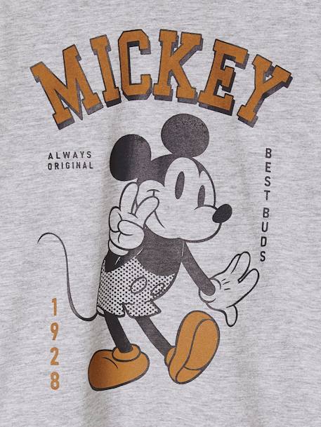 T-shirt manches longues Disney Mickey® garçon gris chiné - vertbaudet enfant 