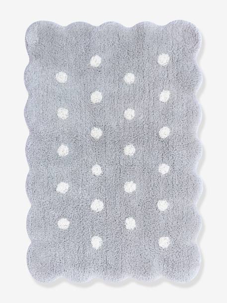 Tapis coton Lavable Mini Biscuit - gris - vertbaudet enfant 