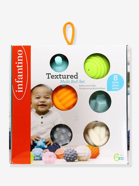 8 balles sensorielles INFANTINO multicolore - vertbaudet enfant 