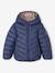 Doudoune fille légère réversible bleu nuit+rose imprimé - vertbaudet enfant 