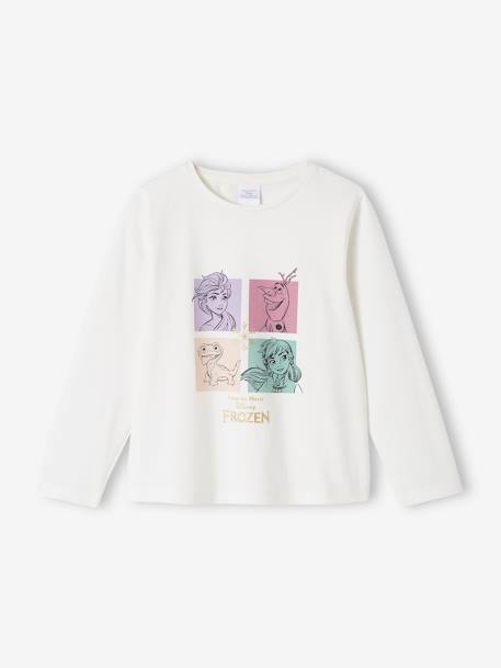 T-shirt fille manches longues Disney La Reine des Neiges 2 écru - vertbaudet enfant 