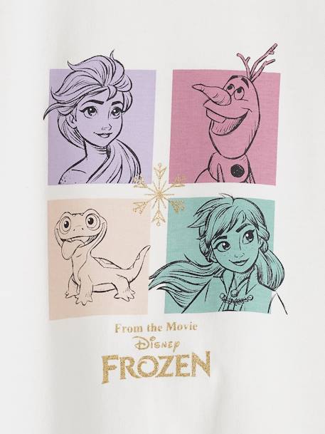 T-shirt fille manches longues Disney La Reine des Neiges 2 écru - vertbaudet enfant 