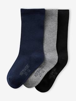 Set van 3 paar naadloze sokjes voor jongens  - vertbaudet enfant