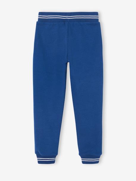 Pantalon jogging sport en molleton garçon. bleu électrique+bleu grisé+gris chiné+marine - vertbaudet enfant 