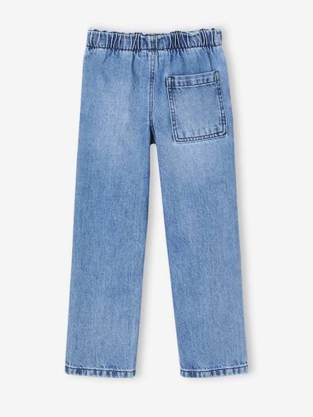 Wijde jongensbroek, eenvoudig aan te trekken gebleekt denim+grijs+ongewassen denim+stone+zwart denim - vertbaudet enfant 