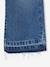 Jean fille large bas effiloché bleu jean+denim bleached+stone - vertbaudet enfant 