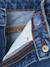 Jean fille large bas effiloché bleu jean+denim bleached+stone - vertbaudet enfant 