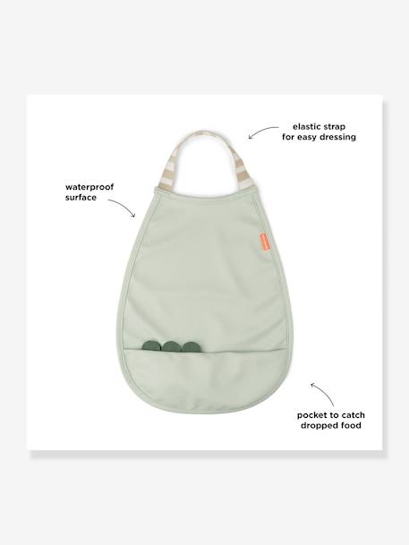 Bavoir élastique Croco vert - vertbaudet enfant 