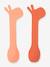 Set van 2 Lalee DONE BY DEER siliconen lepels groen+sinaasappel - vertbaudet enfant 