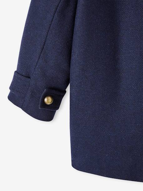 Officiersjas voor meisjes van wol marineblauw - vertbaudet enfant 