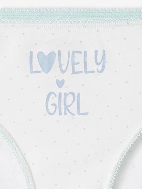 Lot de 7 culottes fille fantaisie BASICS écru - vertbaudet enfant 