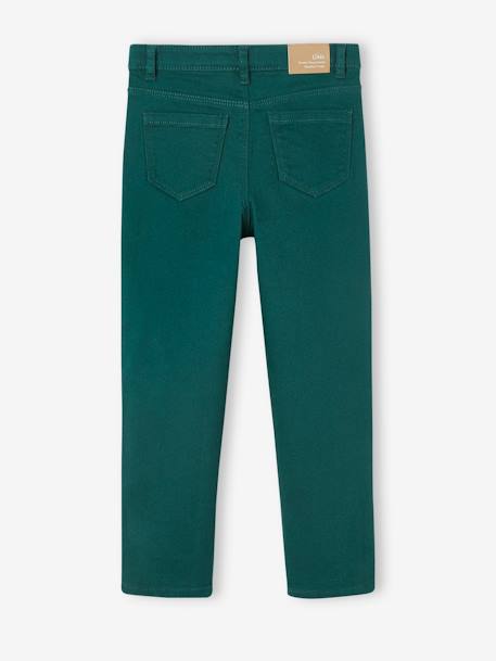 Pantalon Mom MorphologiK Tour de hanches MEDIUM fille rose poudré+vert sapin - vertbaudet enfant 