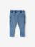 Pantalon en denim bébé taille élastiquée double stone - vertbaudet enfant 