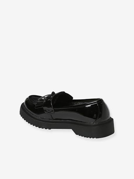 Mocassins vernis junior noir - vertbaudet enfant 