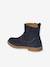 Boots enfant fille cuir zippées marine+or - vertbaudet enfant 
