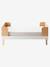 Lit Bébé évolutif 70x140cm MOKA blanc/bois - vertbaudet enfant 