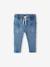 Pantalon en denim bébé taille élastiquée double stone - vertbaudet enfant 
