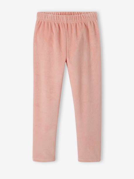 Lot de 2 pyjamas fille velours forever love vieux rose - vertbaudet enfant 