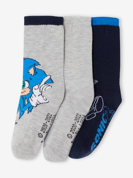 Lot de 3 paires de chaussettes Sonic® marine - vertbaudet enfant 