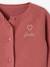 Cardigan broderie dorée coeur bébé ivoire+ocre+vieux rose - vertbaudet enfant 