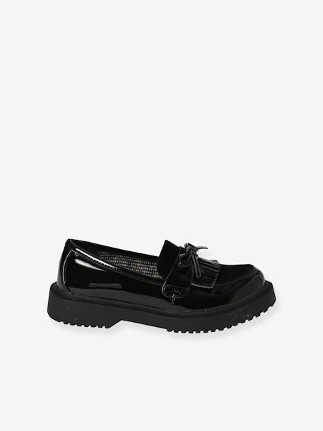 Mocassins vernis junior noir - vertbaudet enfant 