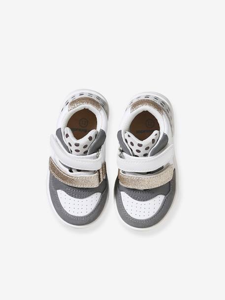 Sneakers met klittenband voor baby's wit - vertbaudet enfant 