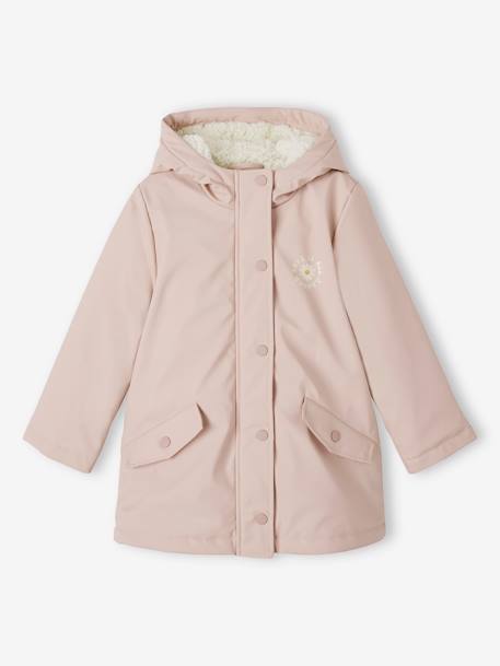 Fille-Manteau, veste-Ciré fille à capuche doublé sherpa 