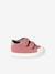 Textielen sneakers met klittenband voor baby marineblauw+oudroze - vertbaudet enfant 