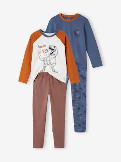 Jongens- Pyjama, surpyjama-Set van 2 dinopyjama's jongens