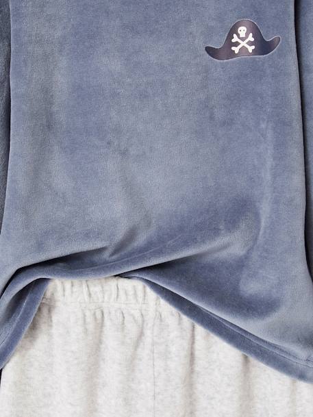 Lot de 2 pyjamas pirates en velours garçon bleu grisé - vertbaudet enfant 