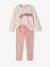Lot de 2 pyjamas fille velours forever love vieux rose - vertbaudet enfant 
