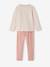 Lot de 2 pyjamas fille velours forever love vieux rose - vertbaudet enfant 