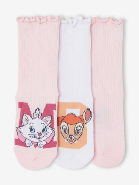Lot de 3 paires de chaussettes Disney® Animals rose pâle - vertbaudet enfant 