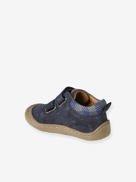 Chaussures premiers pas bébé scratchs bleu+bleu électrique+marine - vertbaudet enfant 
