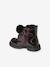 Boots vernies lacées et zippées bébé bordeaux - vertbaudet enfant 