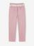 Pantalon fille paperbag ceinture foulard cannelle+mauve - vertbaudet enfant 