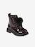 Boots vernies lacées et zippées bébé bordeaux - vertbaudet enfant 