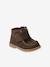 Bottines bébé cuir scratchées et zippées marron - vertbaudet enfant 
