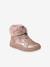 Baskets fourrées lacées, scratchées et zippées bébé rose nude - vertbaudet enfant 