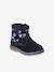 Leren boots met rits voor baby blauw, bedrukt - vertbaudet enfant 