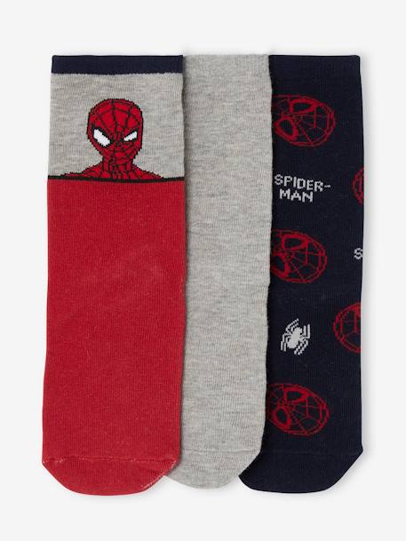 Lot de 3 paires de chaussettes Marvel Spider-Man rouge - vertbaudet enfant 