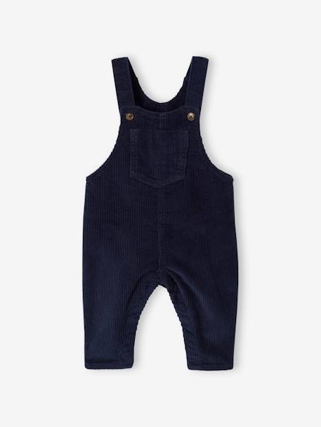 4-delige babyset T-shirt + overall + muts + sokken nachtblauw - vertbaudet enfant 