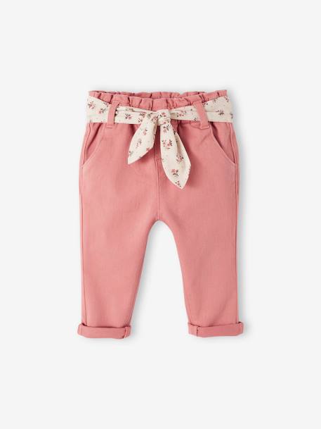 Bébé-Pantalon paperbag avec ceinture bébé