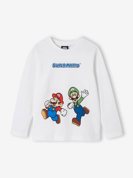 Longsleeve T-shirt Mario en Luigi® wit - vertbaudet enfant 
