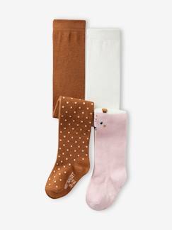 Baby-Sokken, kousen-Set van 2 paar met stippen / dieren maillots voor babymeisjes