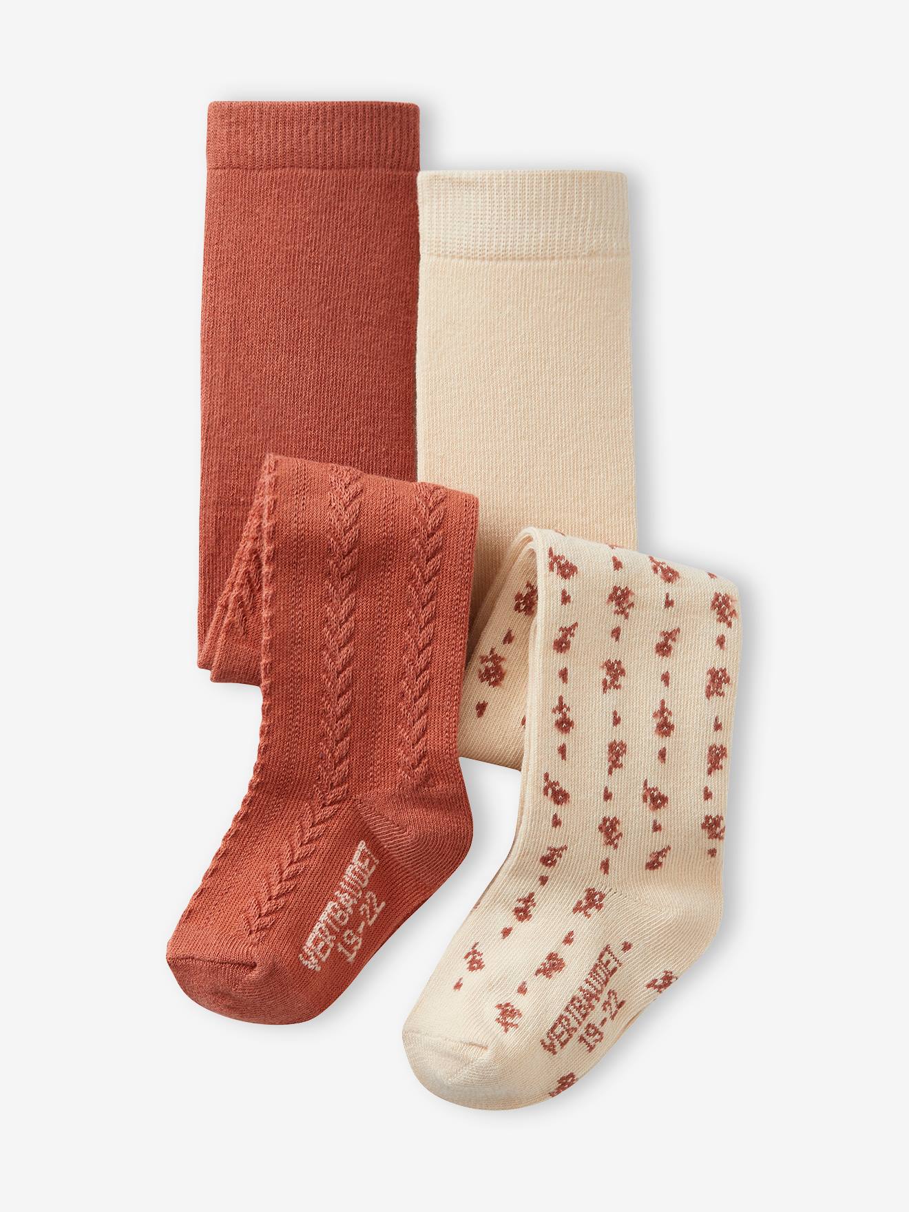 Lot De 2 Collants Bébé NEXT – Confortables, Doux En Coton – Pour Petites Jambes Au Chaud