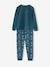Pyjama garçon velours fusée phosphorescente bleu canard - vertbaudet enfant 